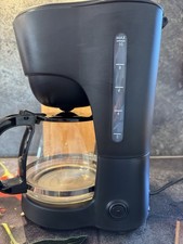 Kaffeemaschine 10 Tassen Schwarz 1x4 Filter Glaskanne Marke OK Tropfstop 750 W