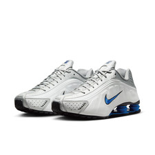 NIKE Shox R4 HQ1988-100 white metallic silver racer blue