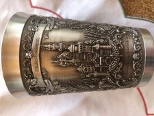 Zinn Becher mit Motiv: Schloss