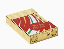 S.T. Dupont Red Le Mans Line 2 Perfect Ping Feuerzeug & Etui C16090 Neu