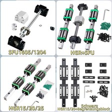 HGR15 HGR20 HGR25 Linearführung Rail+ SFU1605 SFU1204 Kugelumlaufspindel CNC DIY