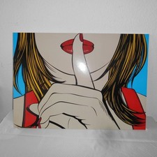 Wandbild Siebdruck Ssshhh by