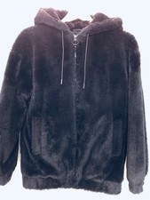 Plüschjacke Urban Outfitters  in Schwarz, Gr. XS