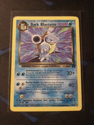 Pokémonkarte dark blastoise - pokémonkarte,