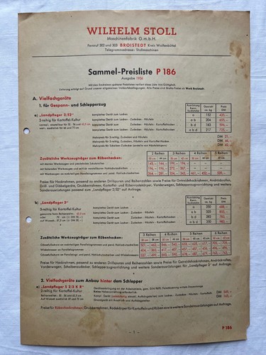 Stoll landtechnik rübenroder - landtechnik,