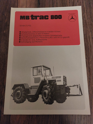 Original prospekt trac 800 - original,