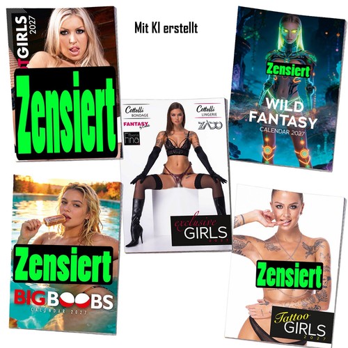 Erotik kalender set pin - 5-er,