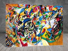 Wassily Kandinsky Komposition VII KUBISMUS LEINWAND MALEN KUNSTDRUCK WAND 817
