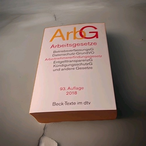 Arbeitsgesetze auflage - arbeitsgesetze, 93.