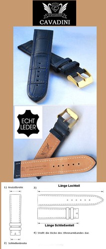 Echtes leder uhrenarmband - echtes-leder,