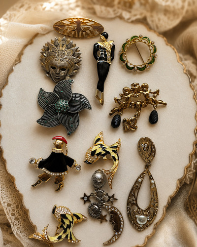Broschen modeschmuck mit - 11,