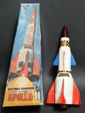 Alte Rakete Apollo 11 space rocket Nomura Japan Blech Weltraum Blechspielzeug
