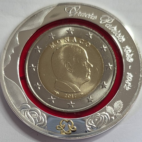 Euro gedenkmünze aus monaco - aus,