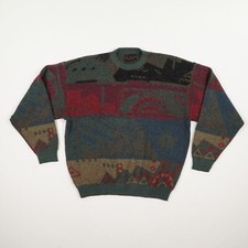 TOM HANBURY Herren Pullover Gr. 56 mehrfarbig Alpaka Pulli Langarm Rundhals Stri