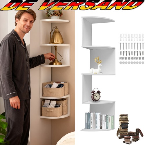 Etagen schwebendes eckregal - 5,