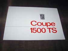 TOPRARITÄT Herrlicher Prospekt NSU Fiat 1500 TS Coupe von 1963 !!!