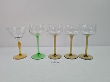 5x Weingläser Glas grüner