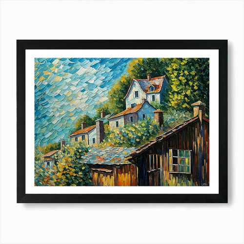Haus auf dem - , hügel