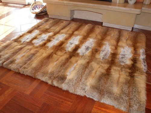 Pelz decke teppich aus - pelz,