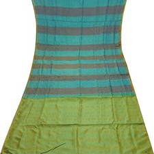 Vintage Blau 100% Reine Seide