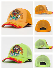 Ed Hardy Tiger-Dice Twill Front Mesh Trucker Cap