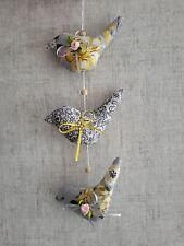 Girlande Vögel ? Deko Frühling Handarbeit Tilda Art Landhaus Tür- Fensterdeko 