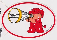 Alter Aufkleber/Sticker HÖRZU