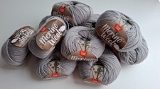 500 g Merino Wolle Garn Wollpaket grau Stricken Häkeln NEU