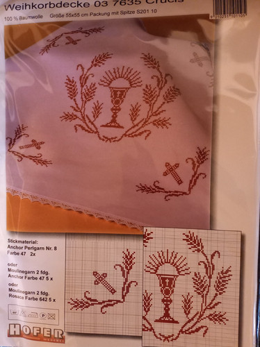 Stickpackung weihekorbdecke - stickpackung,