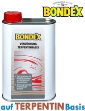 BONDEX 250 ml Verdünnung Terpentin-Basis Farbverdünner Pinselreiniger Lösemittel