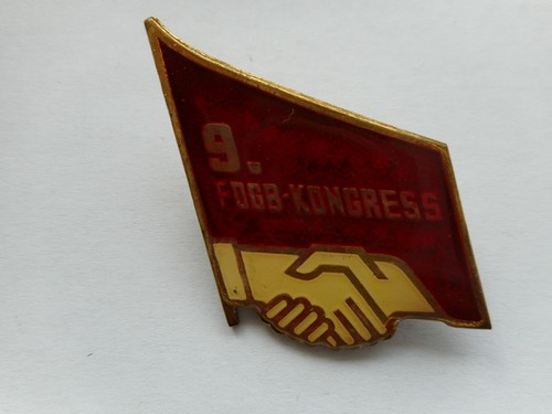 Abzeichen fdgb kongess - abzeichen, fdgb-kongess