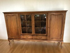 BARTELS Sideboard Geschirr-Schrank Vitrine Chippendale Stil, 249x150x44 VINTAGE