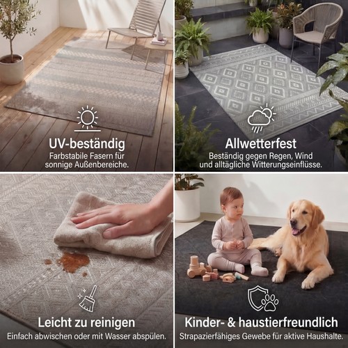 Outdoor teppich flachgewebe - outdoor,