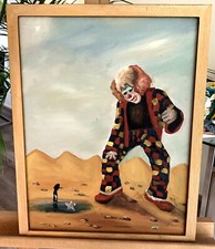 Ölgemälde Gemälde handgemalt und signiert Wilson  Clown 45 x 35