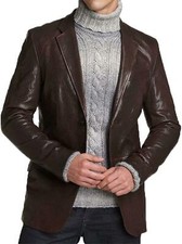 Herren lederjacke blazer - lederjacke,