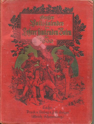 Großer volkskalender 1900 - großer,