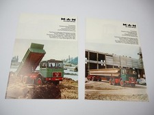 2x Prospekt MAN Nutzfahrzeuge 32.320 DFAK DFAS Frontlenker LKW 1970er Jahre