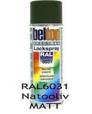 RAL 6031 Nato oliv matt Natogrün Bundeswehr Tarnfarbe 400ml Spraydose 324416