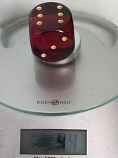 DDR-Würfel, rot,  3,4cm x