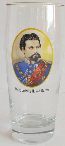 König ludwig bierglas - , ii,
