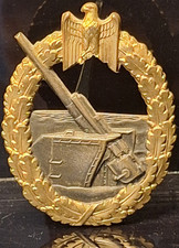 Kriegsabzeichen der Marine-Artillerie Schwerin Berlin 57er entnazifiziert 2. WK