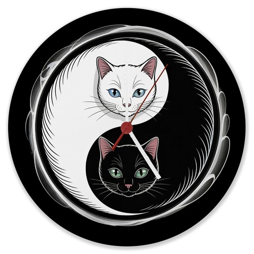Katzen yin und yang - yin,