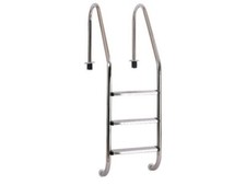 3 Stufen Leiter aus Edelstahl / V2A für 1,2 m  Schwimmbecken Pool Sonderaktion