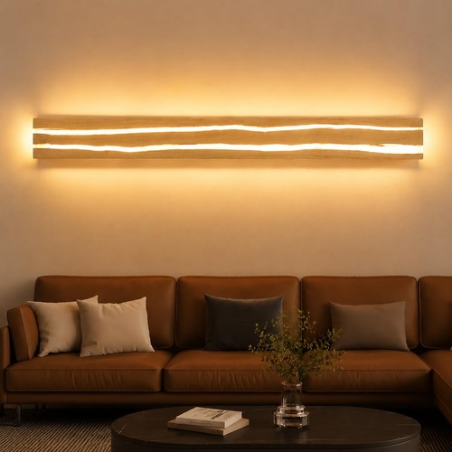 Wandleuchte aus holz - wandleuchte,