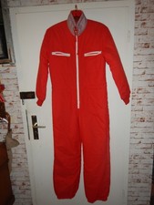 Skioverall Schneeanzug 70er Jahre Gr.38 Original rot 100% Polyester