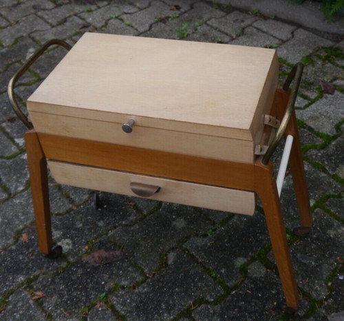Holz näh tisch nähkasten - näh,