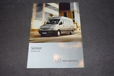 Betriebsanleitung Kurzübersicht Mercedes Baureihe 906 Sprinter 09/2010 unbenutzt