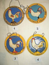 Villinger Fasnet 1980 - 25 Jahre Gockel-Gilde Villingen Fasnacht Abzeichen Anhän