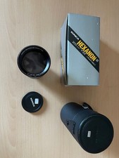 Konica Hexanon AR 200mm F 3.5 Objektiv Neuwertig 3x Benutzt OVP Retro Vintage