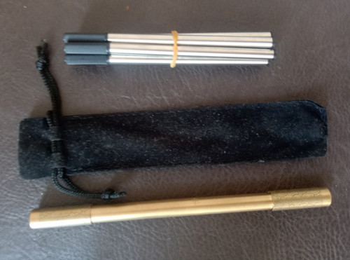 Goldfarbener kugelschreiber - goldfarbener,